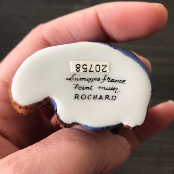 Limoges France Rochard Hand painted beaver - Picture 6 of 8